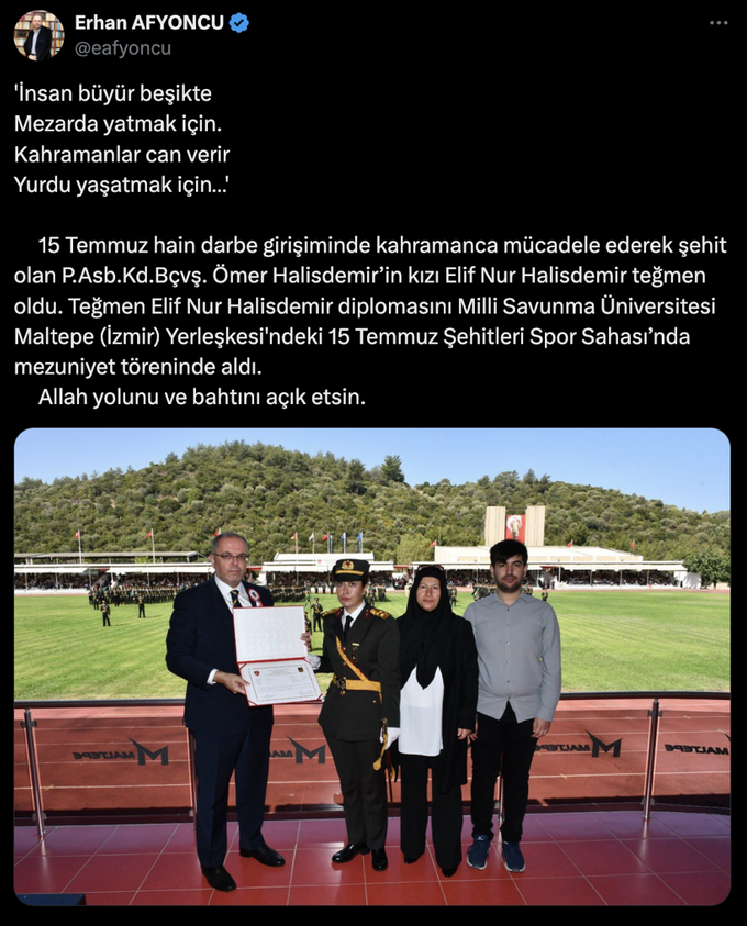 Şehit Ömer Halisdemir'in kızı teğmen oldu - Resim : 1