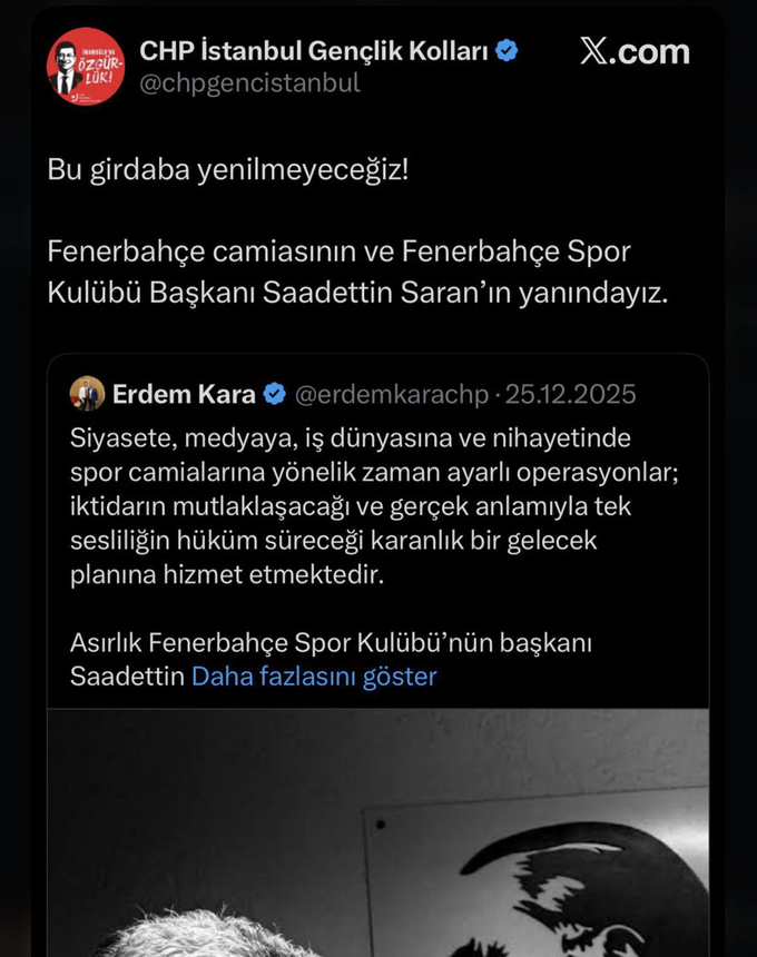 Kante transferi dengeleri değiştirdi! CHP, "Sadettin Saran"ı resmen sildi! - Resim : 1