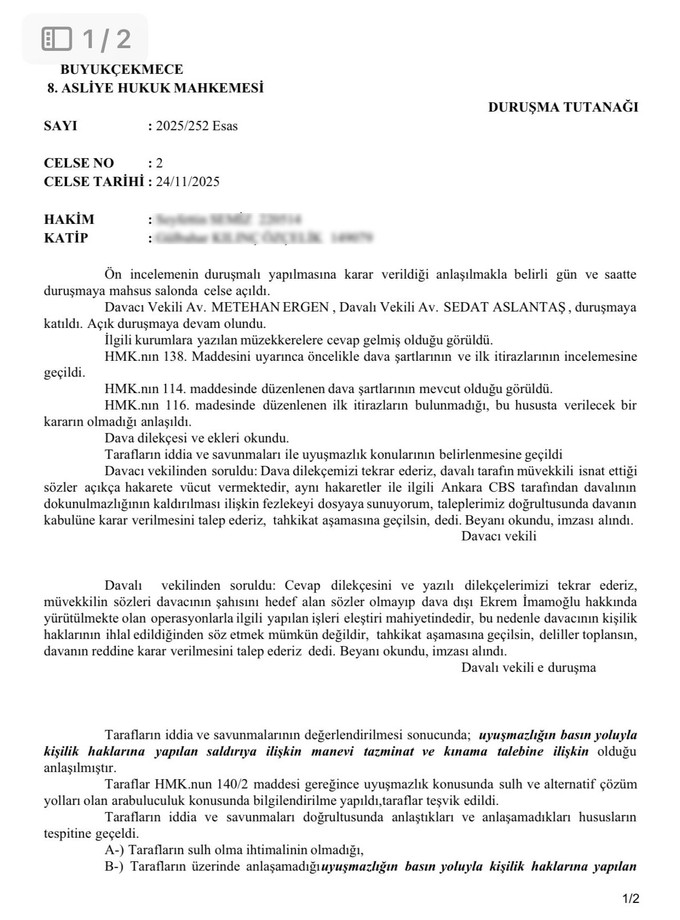 Özgür Özel “sahtekar” davasını kaybetti! CHP lideri 1 TL tazminat ödeyecek! - Resim : 1