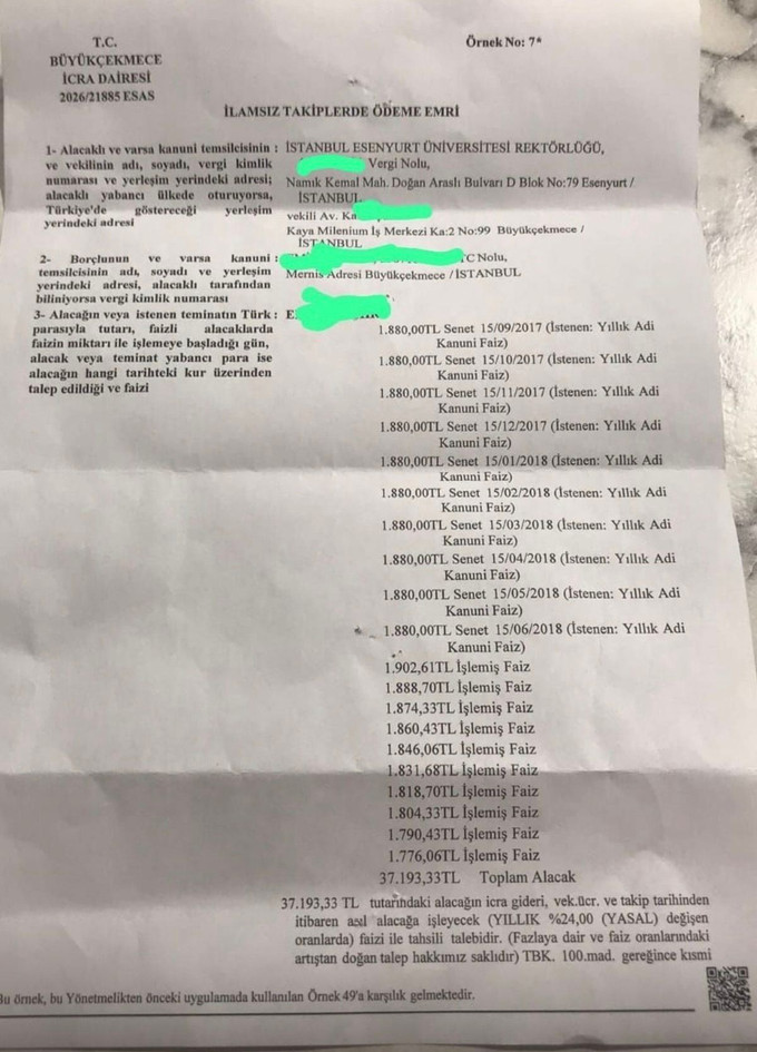 Üniversitede burs skandalı… 345 öğrenci 9 yıl sonra icralık oldu! - Resim : 1