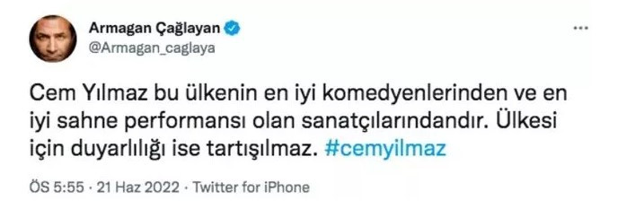 Bahçeli'nin 'Haddini aşmıştır' dediği Cem Yılmaz'a ünlülerden destek yağdı! - Resim : 5
