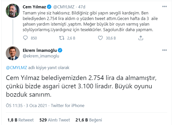 Cem Yılmaz isyan etti, Ekrem İmamoğlu'dan açıklama geldi: Büyük oyunu bozduk - Resim : 2