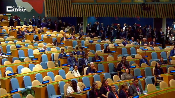 Netanyahu'ya BM'de şok protesto! Salon bir anda boşaldı - Resim : 1