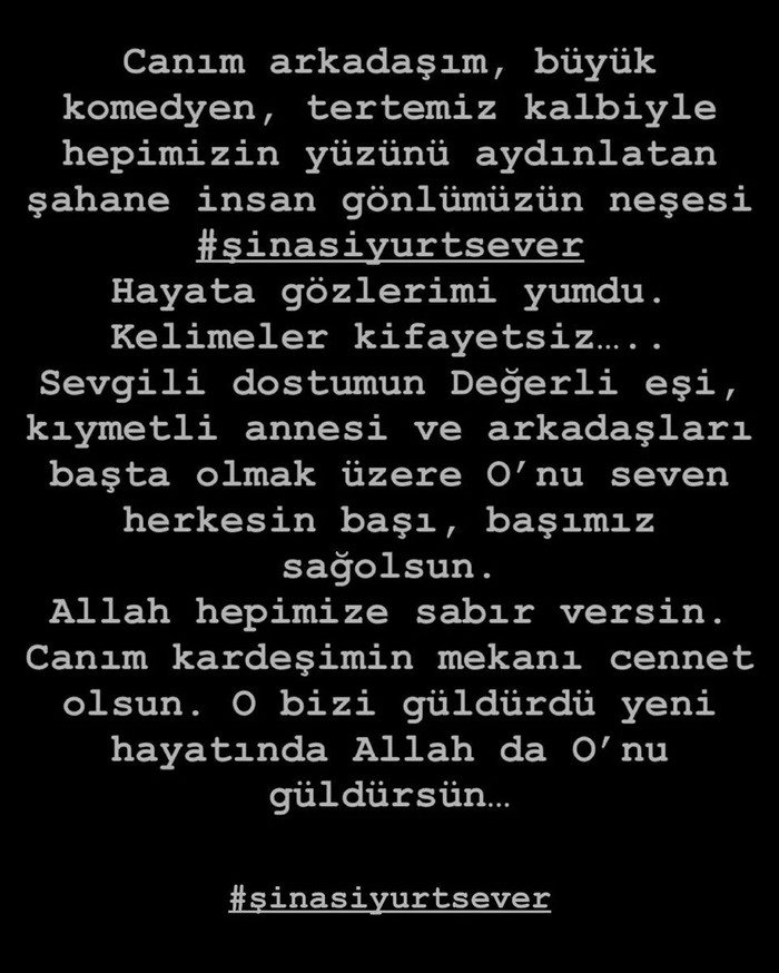 Murat Cemcir'den Şinasi Yurtsever'e veda: Gönlümüzün neşesiydi - Resim : 2