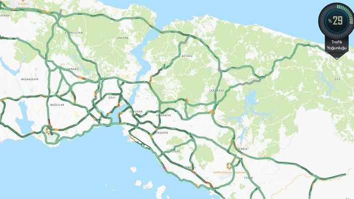 Uyarılar sonrası İstanbul trafiği boş kaldı - Resim : 1