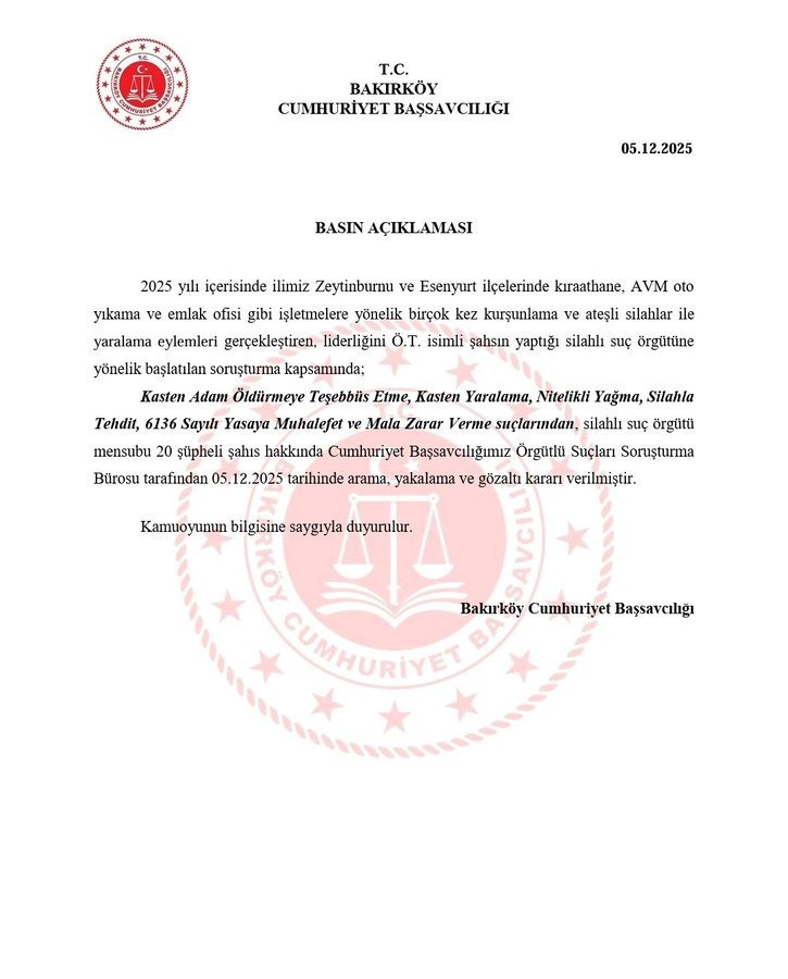 İstanbul’da silahlı çete operasyonu: 20 gözaltı - Resim : 1