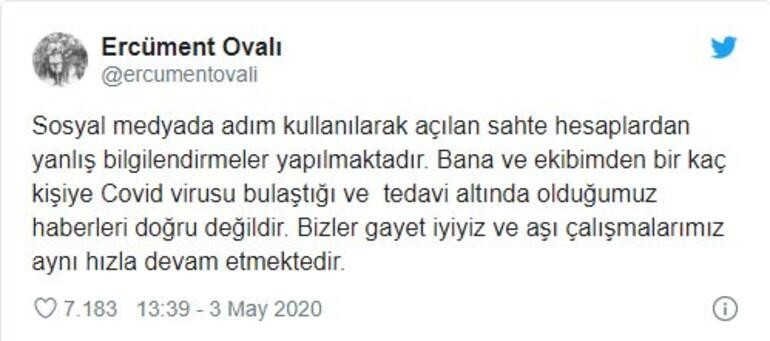 Ercüment Ovalı, corona virüse mi yakalandı? Açıklama geldi! - Resim : 1