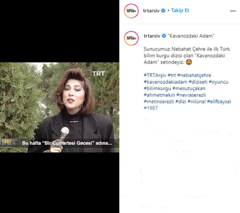 Nebahat Çehre'nin 34 yıl önceki hali TRT arşivinden çıktı! - Resim : 1