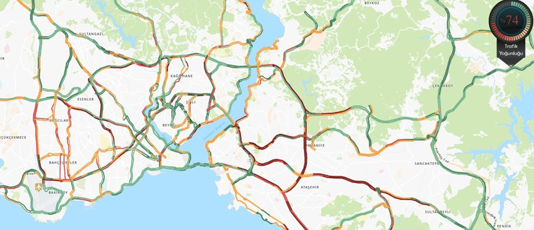 İstanbul'da trafik durma noktasına geldi - Resim : 1