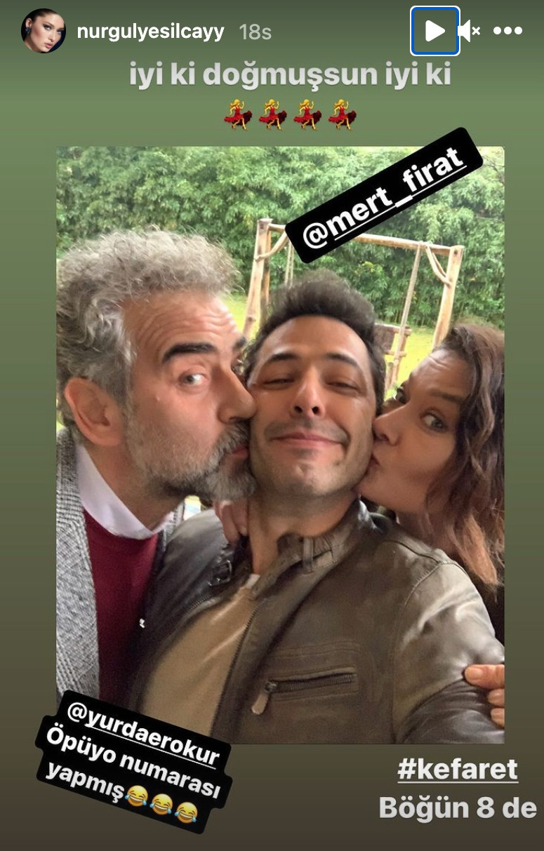 Ünlü oyuncuya sette doğum günü sürprizi - Resim : 2