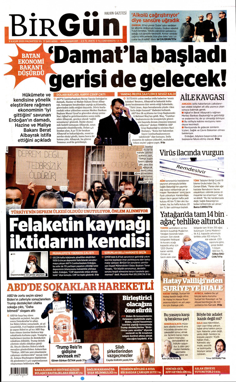 Berat Albayrak'ın istifasını hangi gazeteler gördü? - Resim : 7