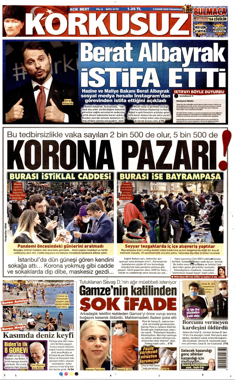 Berat Albayrak'ın istifasını hangi gazeteler gördü? - Resim : 9