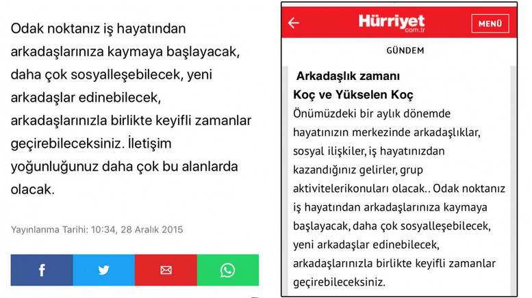 Hürriyet’in astroloji köşesi hem güldürdü hem düşündürdü... - Resim : 2