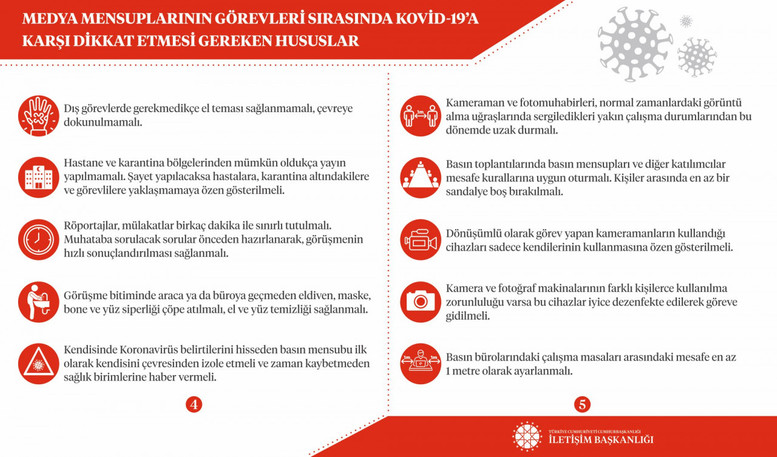 İletişim Başkanlığı'ndan gazetecilere korona virüs uyarısı! - Resim : 3