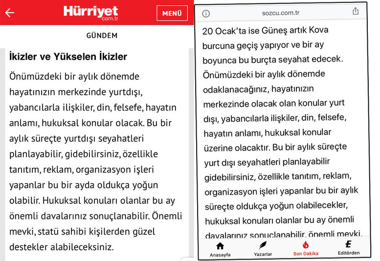 Hürriyet’in astroloji köşesi hem güldürdü hem düşündürdü... - Resim : 3