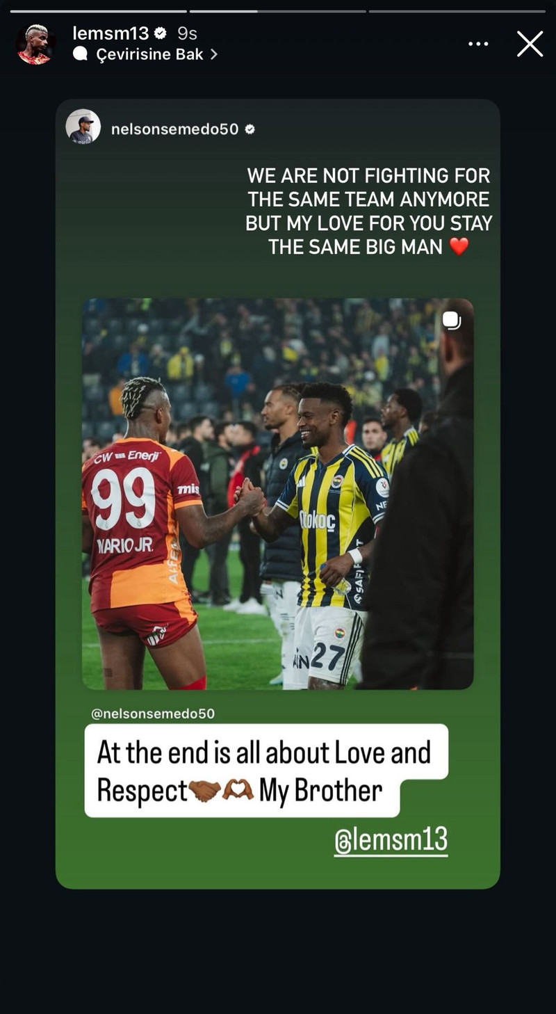 Nelson Semedo'dan Mario Lemina paylaşımı! - Resim : 1