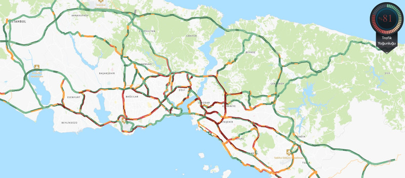 İstanbul’da yağış ilk iş gününde trafiği kilitledi - Resim : 1