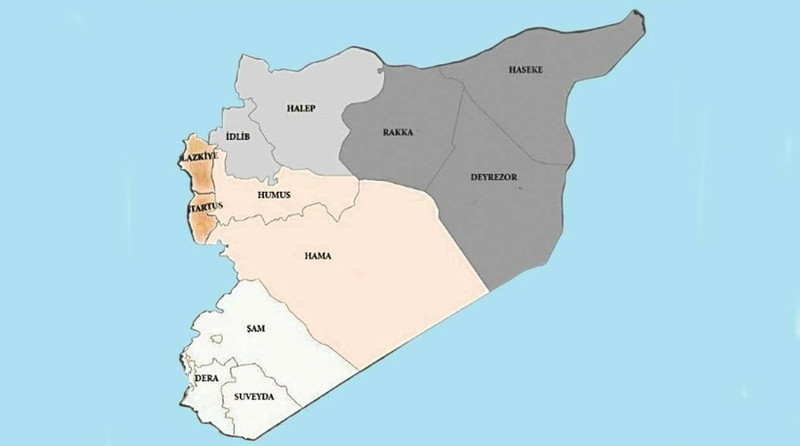 Suriye beşe mi bölünüyor? Yeni harita gündem oldu! - Resim : 1