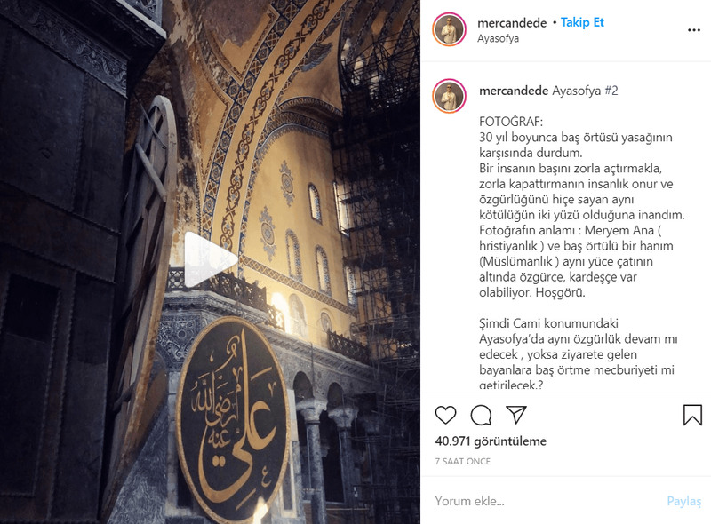 Mercan Dede'den olay Ayasofya mesajı! - Resim : 1