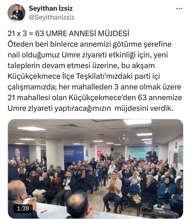Umre vaadi skandala dönüştü! Listeyi akrabaları, yakınlarıyla doldurdu! - Resim : 2