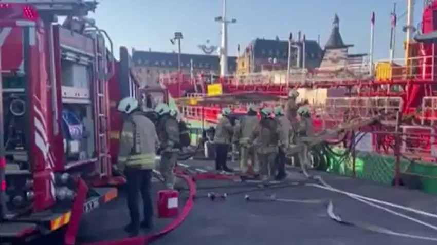 Haydarpaşa’da yakıt ikmal gemisinde yangın: İnceleme başlatıldı!