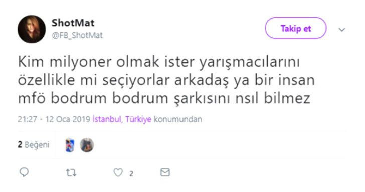 Milyoner'e damga vuran yarışmacı efsane şarkıyı bilemedi! - Sayfa 16