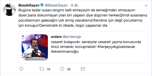 Ekrem İmamoğlu'nun "Artık herkes konuşacak" çağrısına ünlülerden destek - Sayfa 86