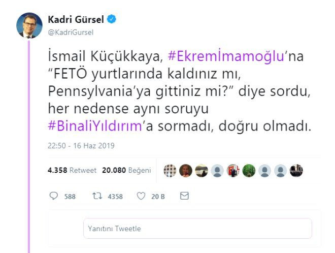 Ünlü gazeteciden çok konuşulacak Binali Yıldırım tweeti! - Sayfa 17