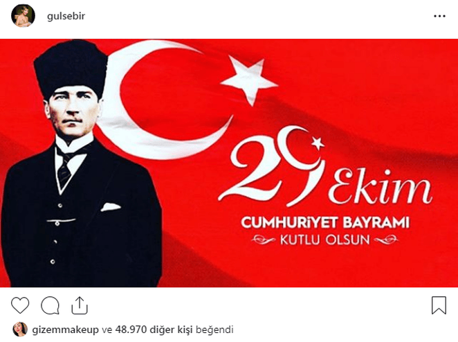 Ünlülerden 29 Ekim Cumhuriyet Bayramı paylaşımları - Sayfa 9