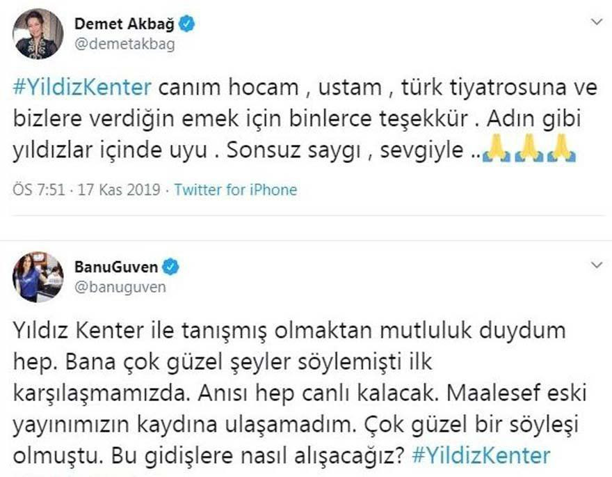 Sosyal medyada Yıldız Kenter üzüntüsü! Ünlü isimlerden mesajlar - Sayfa 9