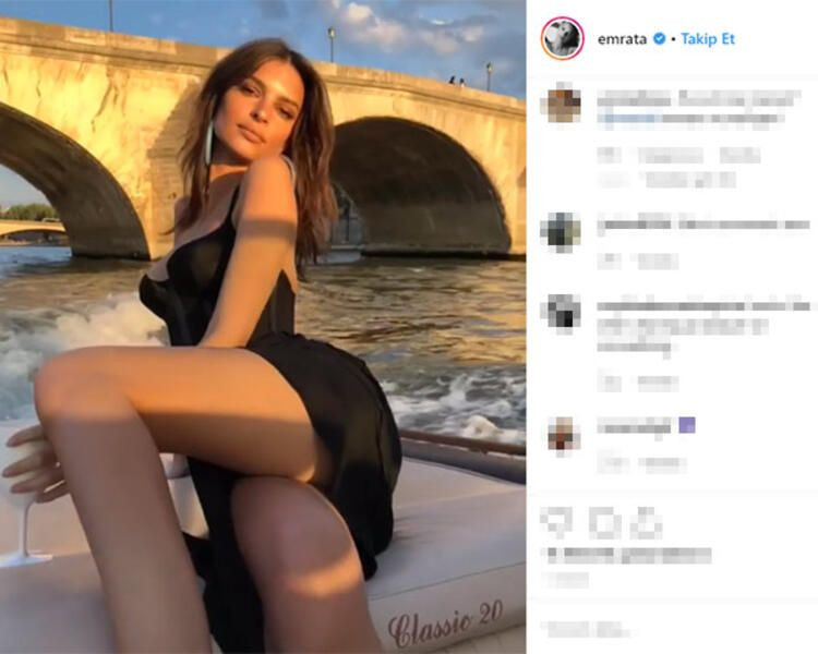 Emily Ratajkowski'nin Maldivler pozu olay oldu! - Sayfa 1