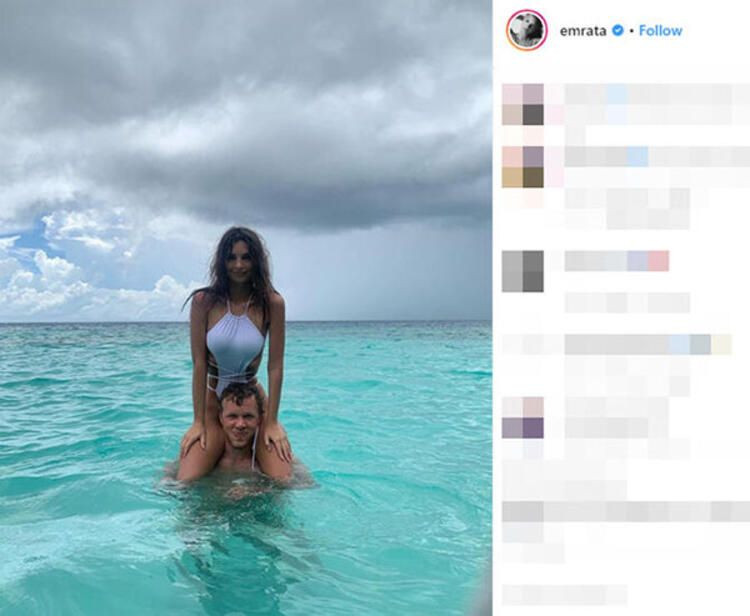 Emily Ratajkowski'nin Maldivler pozu olay oldu! - Sayfa 3