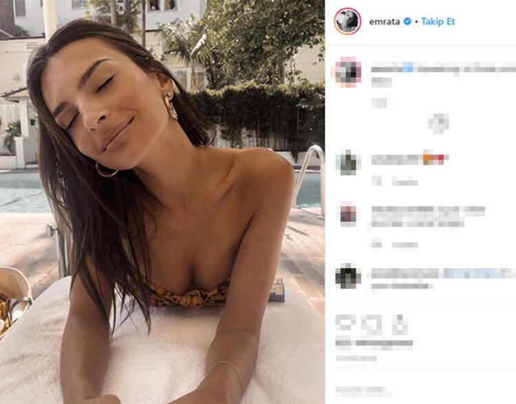 Emily Ratajkowski'nin Maldivler pozu olay oldu! - Sayfa 8