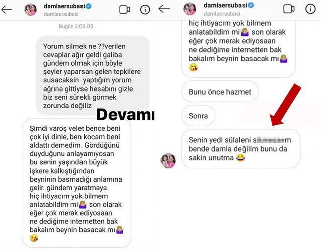 Damla Ersubaşı'dan takipçisine küfürlü yanıt! - Sayfa 6