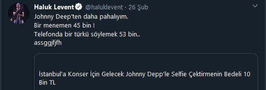 Haluk Levent'ten Johnny Deep paylaşımı: Daha pahalıyım - Sayfa 4