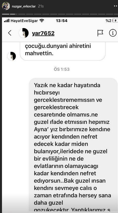 Rüzgar Erkoçlar çirkin mesajı ifşa etti - Sayfa 3