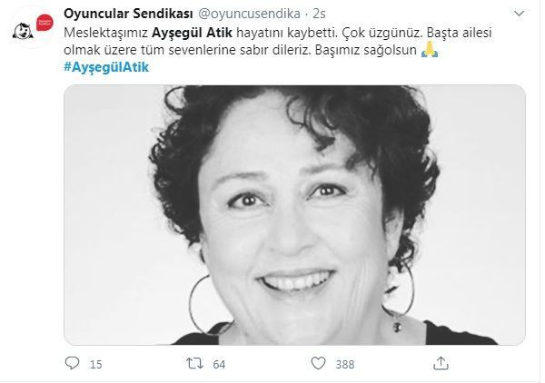 Sanat dünyasından Ayşegül Atik'e veda mesajları - Sayfa 8