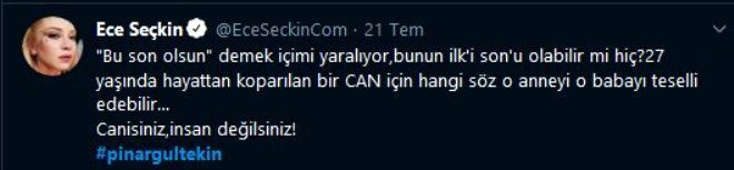 Boğuldu, yakıldı, ormana atıldı! Pınar'ın yürek yakan ölümüne ünlü isimler böyle isyan etti - Sayfa 11