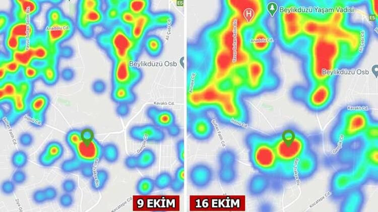 İşte İstanbul'da ilçe ilçe koronavirüs haritası! Son 7 günde değişti... - Sayfa 14