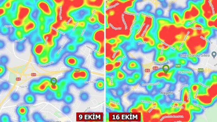 İşte İstanbul'da ilçe ilçe koronavirüs haritası! Son 7 günde değişti... - Sayfa 5