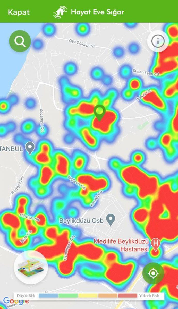 İstanbul koronavirüs risk haritasında ilçelere göre son durum - Sayfa 12
