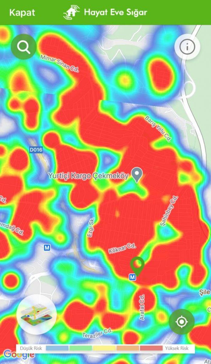 İstanbul koronavirüs risk haritasında ilçelere göre son durum - Sayfa 16