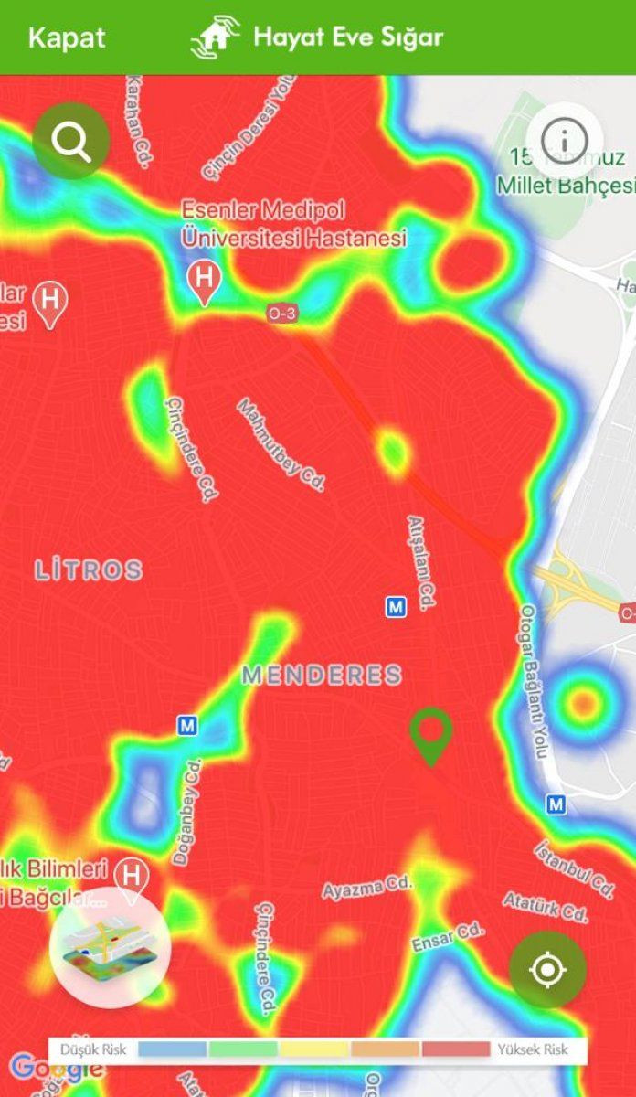 İstanbul koronavirüs risk haritasında ilçelere göre son durum - Sayfa 17