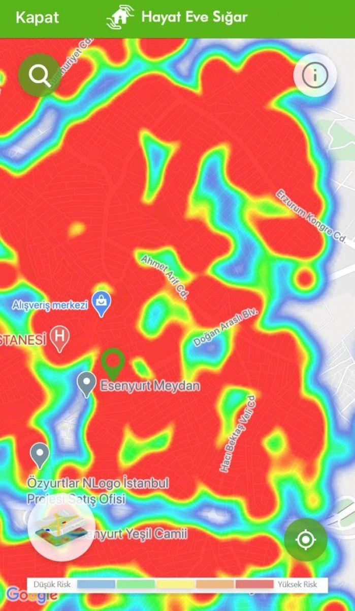 İstanbul koronavirüs risk haritasında ilçelere göre son durum - Sayfa 18