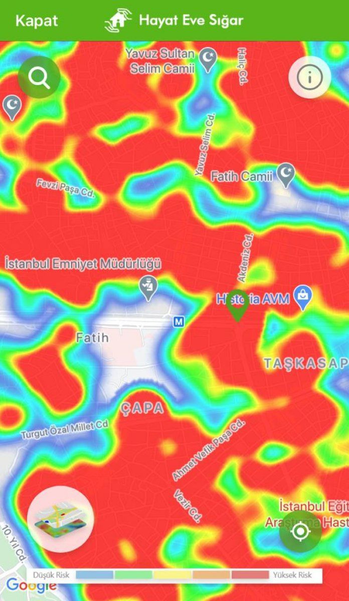 İstanbul koronavirüs risk haritasında ilçelere göre son durum - Sayfa 20