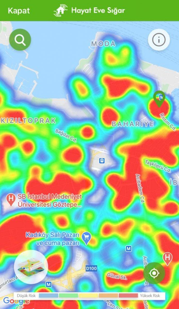 İstanbul koronavirüs risk haritasında ilçelere göre son durum - Sayfa 23