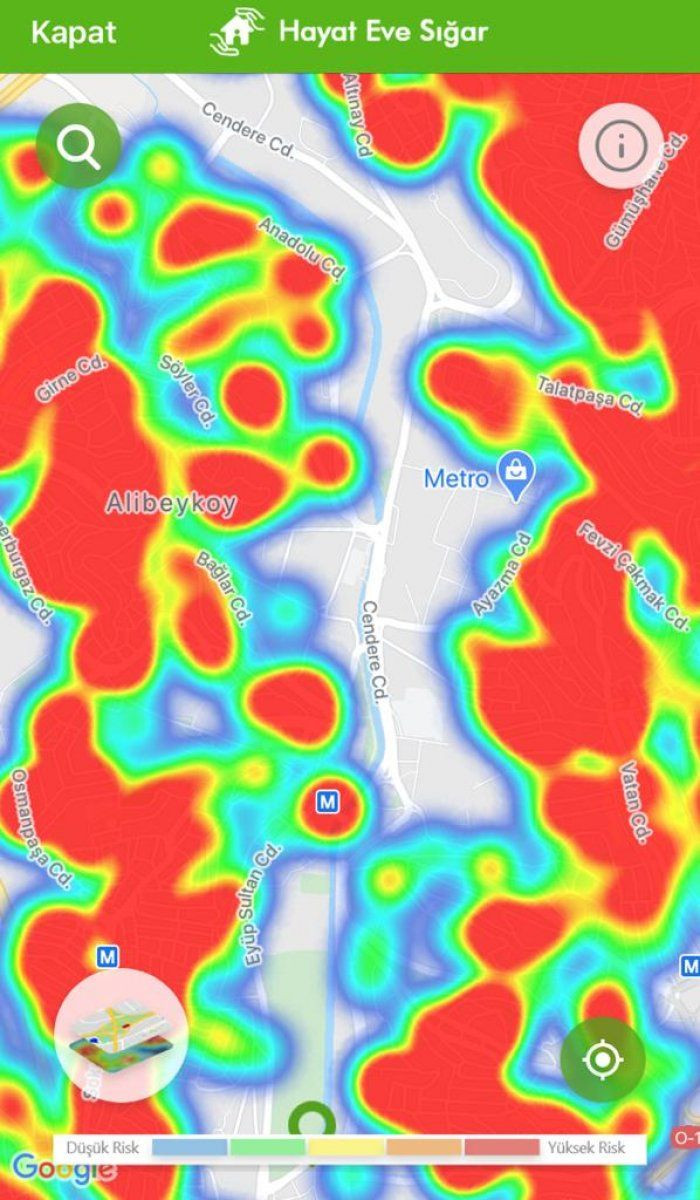 İstanbul koronavirüs risk haritasında ilçelere göre son durum - Sayfa 24