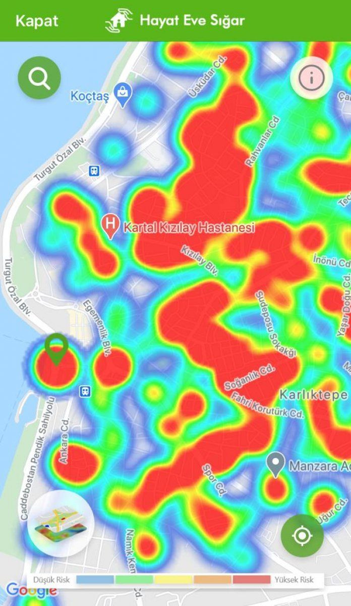 İstanbul koronavirüs risk haritasında ilçelere göre son durum - Sayfa 25