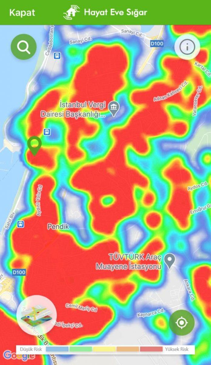 İstanbul koronavirüs risk haritasında ilçelere göre son durum - Sayfa 28