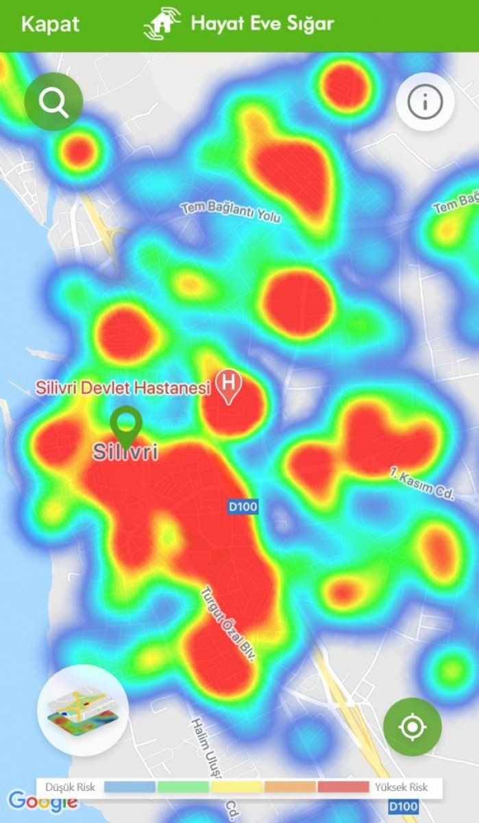 İstanbul koronavirüs risk haritasında ilçelere göre son durum - Sayfa 31